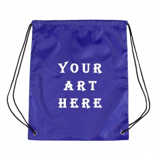 Reflex Blue 210D Drawstring Bag 